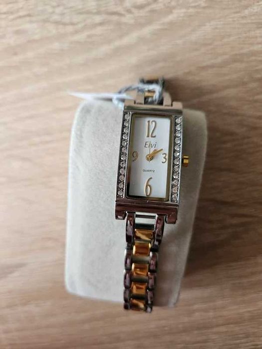 Zegarek damski Elvi – stylowy i elegancki, nowa bateria, stan bardzo d