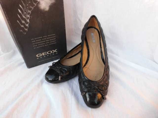 Geox Respira skórzane pikowane baletki baleriny 38