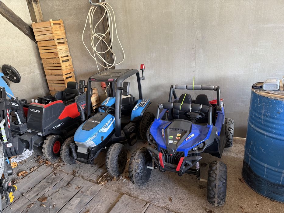 Auto, traktor, koparka