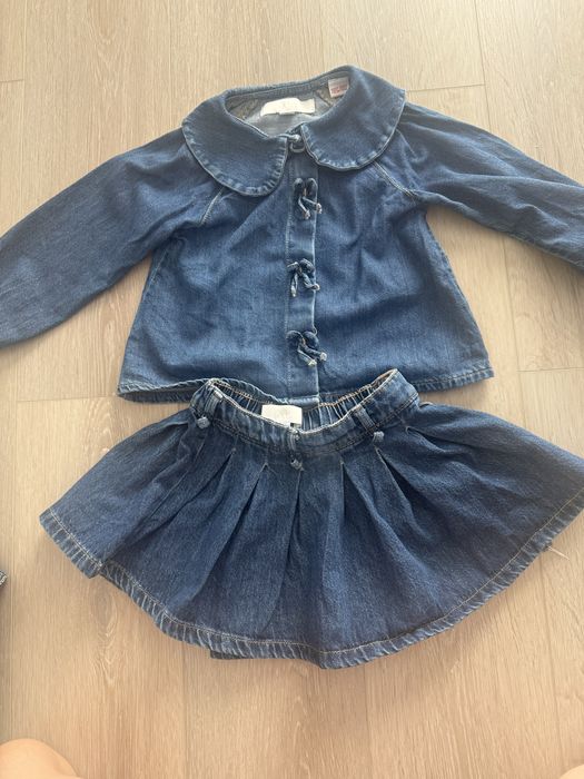 Джинсовий костюм zara,джинсики,джинсова спідничка