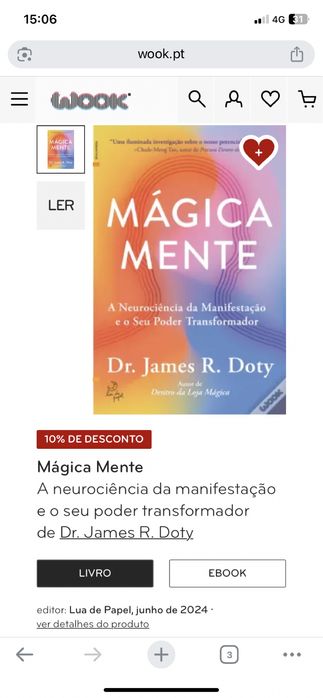 LIVRO NOVO A MAGIA EM SUA MENTE