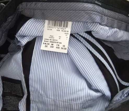 BRAX ERNESTO 24 W34 L30 PAS 88 spodnie męskie j.nowe z elastanem