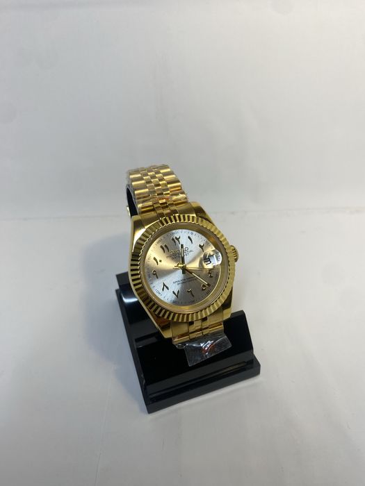Zegarek automatyczny Seiko Mod datejust biało złoty arabic nh35!!