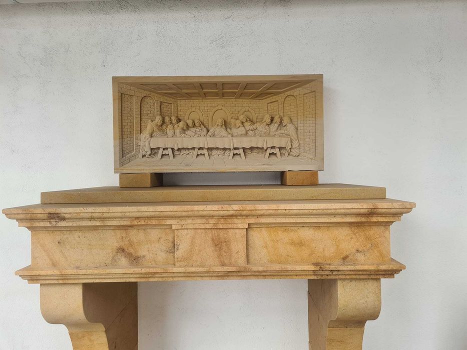 100. Płaskorzeźba „Ostatnia Wieczerza” | Piaskowiec | 120×55×20 cm
