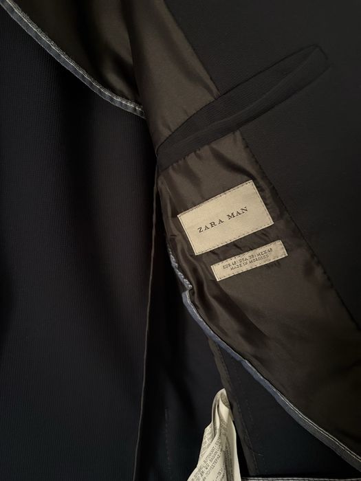Blazer Zara Homem 48 (M) azul navy