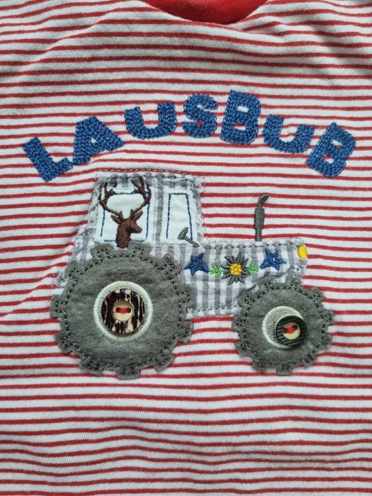 Koszulka paski T-shirt lato 80 dla chłopca