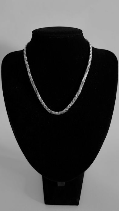 Srebrny Łańcuszek splot "ŻMIJKA" 43,5 CM 13 GRAM ! PR. 925 Okazja !