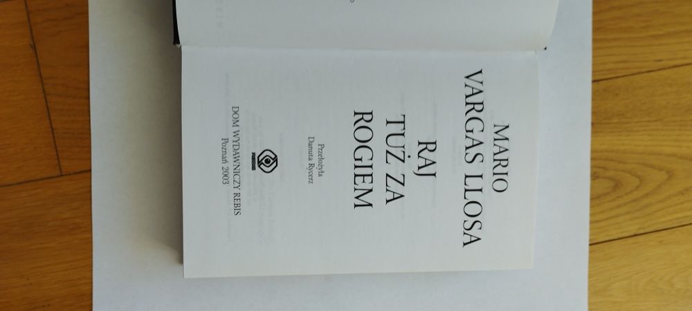 "Raj tuż za rogiem" Mario Vargas Llosa