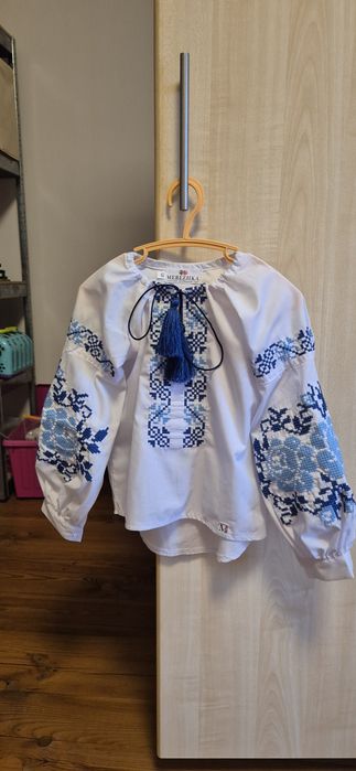 Вишиванка для дівчинки + лляний сарафан (комплект)