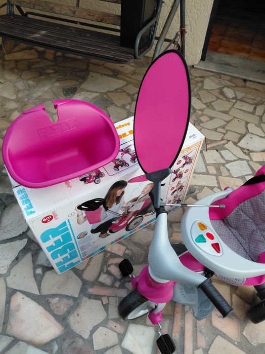 Feber - Baby Premium Rosa - triciclo evolutivo menina +6 meses