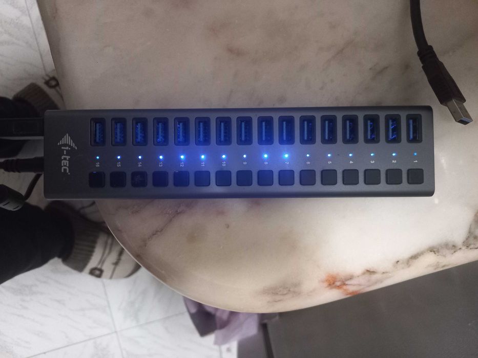 Hub USB 16 entradas on/of individualmente