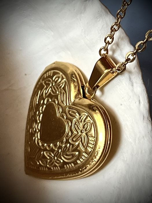 Naszyjnik otwierane serce sekretnik