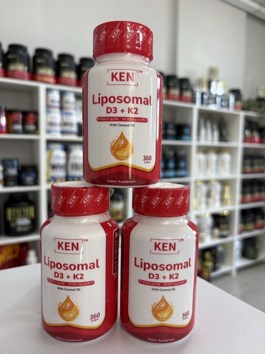 Vitamin D3 + K2 Liposomal KEN | 5000 IU | 360 капсул | США
