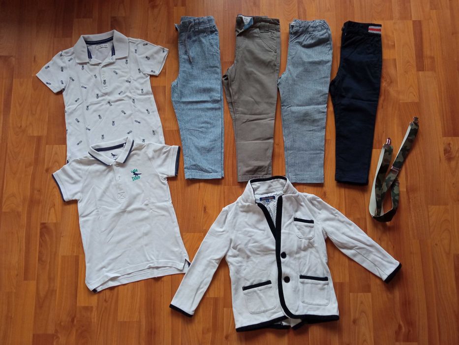 Paka ubrań wiosna jesień 3-4 lata r. 98, 104 bluza, spodnie 80 szt