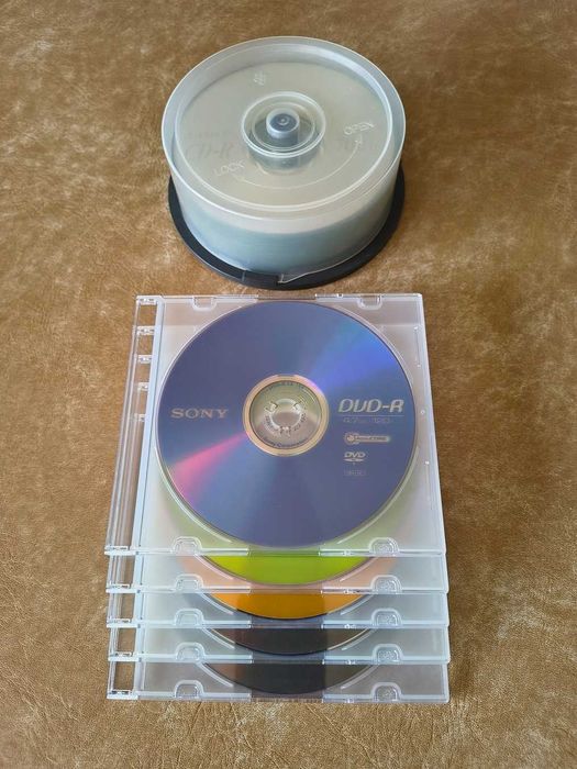 Lote 25 Discos Virgens Sony: 20 CD-R + 5 DVD-R | Novos