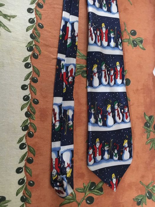 Oryginalny krawat świąteczny / Boże Narodzenie /