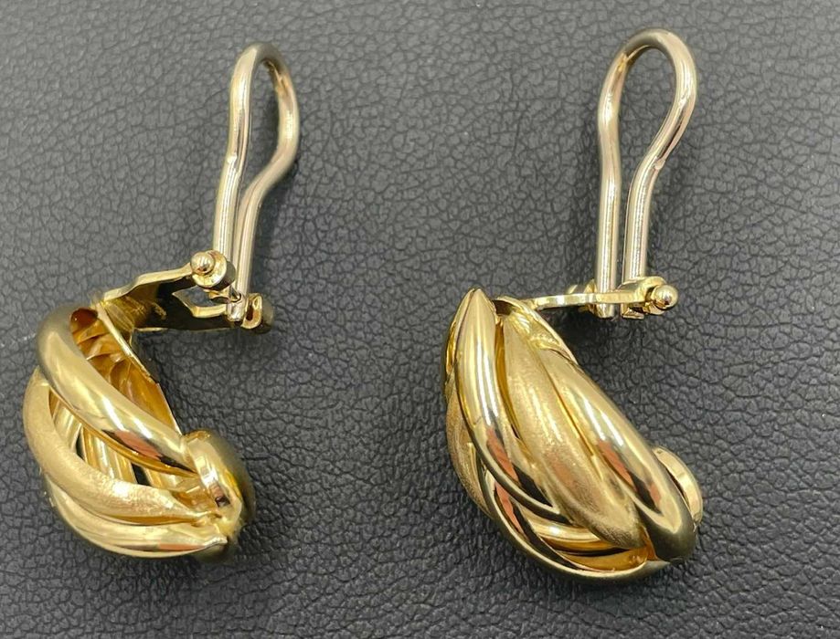 Złote kolczyki klipsy 14kt 4,91 gram
