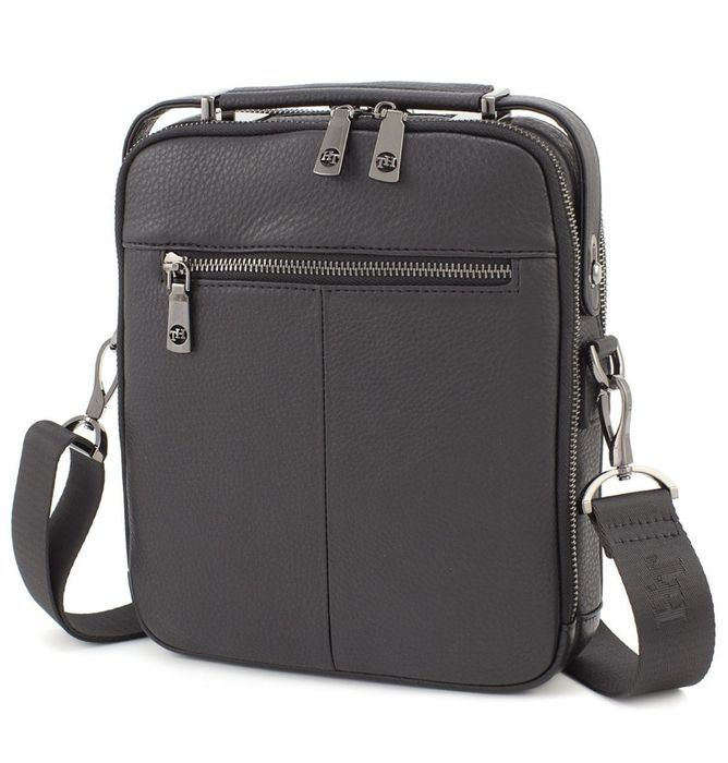 HT Leather шкіряна чоловіча сумка з ручкою  барсетка Сумка чоловіча через  плече шкіряна Мужская сумка