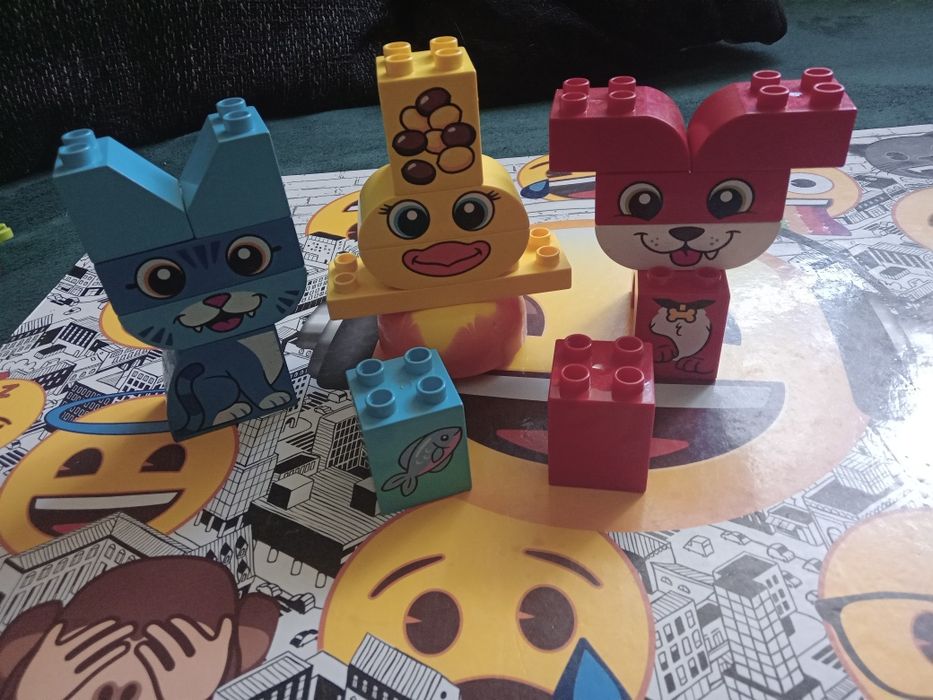 3 zestawy klocków lego duplo