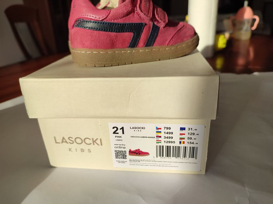 Buty dziecięce dla dziewczynki skórzane Lasocki jak nowe