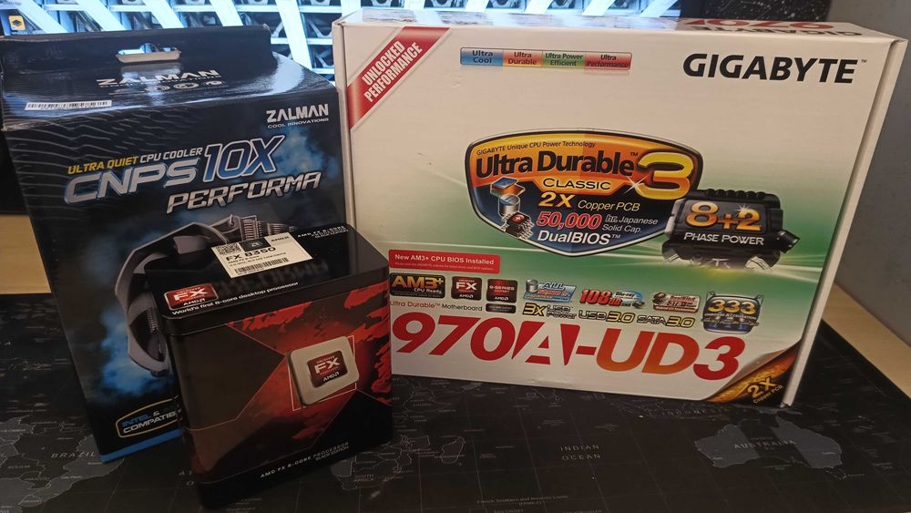 Retro PC AMD: FX-8350 Black Edition | Gigabyte 970A-UD3 | Pełne BOX