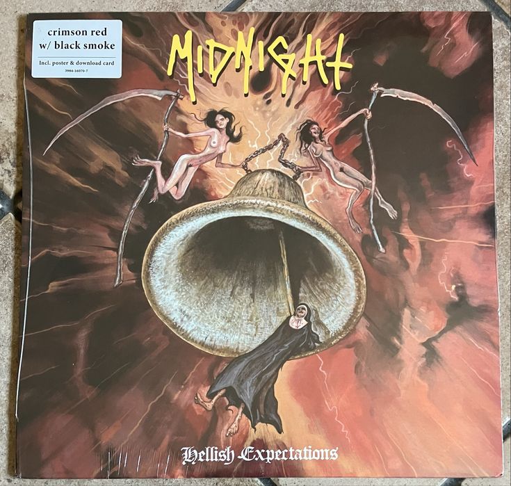 Midnight - Hellish Expectations LP Crimson Red with Black Smoke