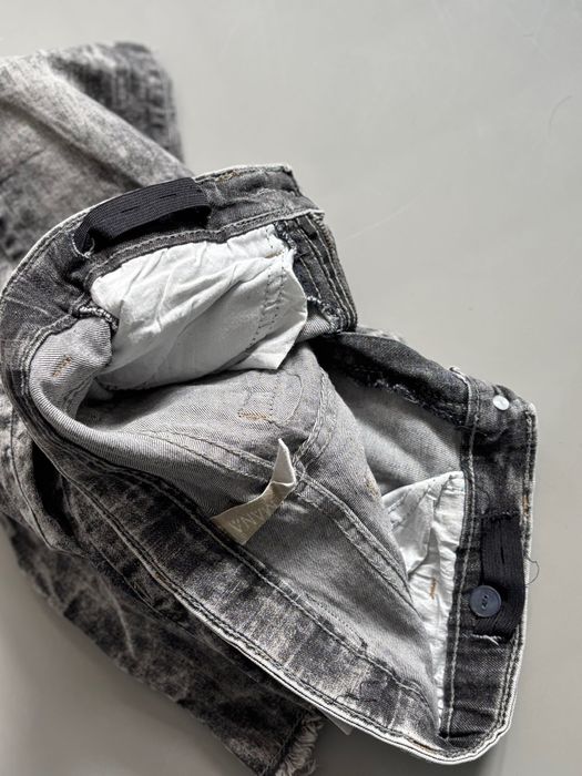 Mana Jeans Jeansy dla dziewczynki Skinny szare przetarcia 10-11 lat S