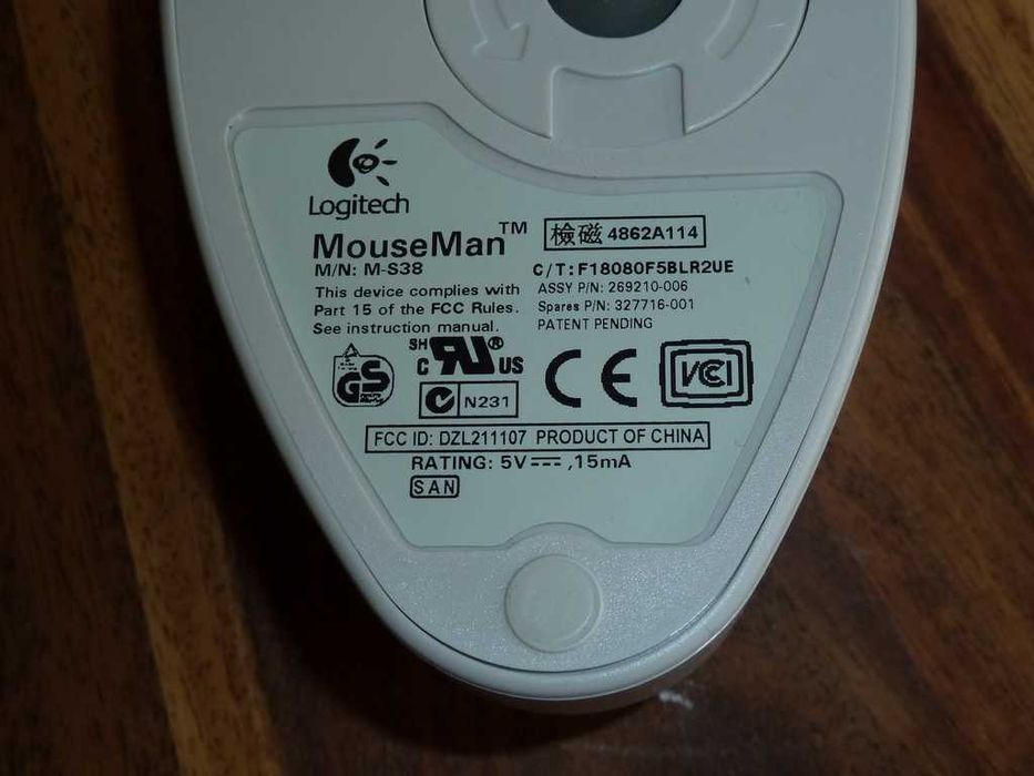 Retro mysz PC - COMPAQ/LOGITECH - PS2 - nowa!