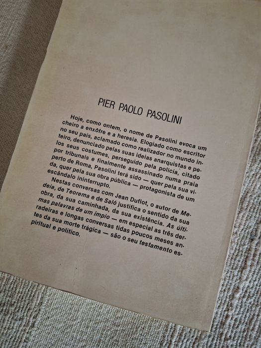 Pier Paolo Pasolini entrevistas