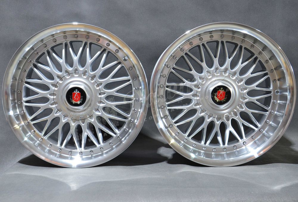 Felgi aluminiowe AXE EX10 18″ 8J ET40 + 9J ET20 4×108 67,1 Silver & Polished Lip