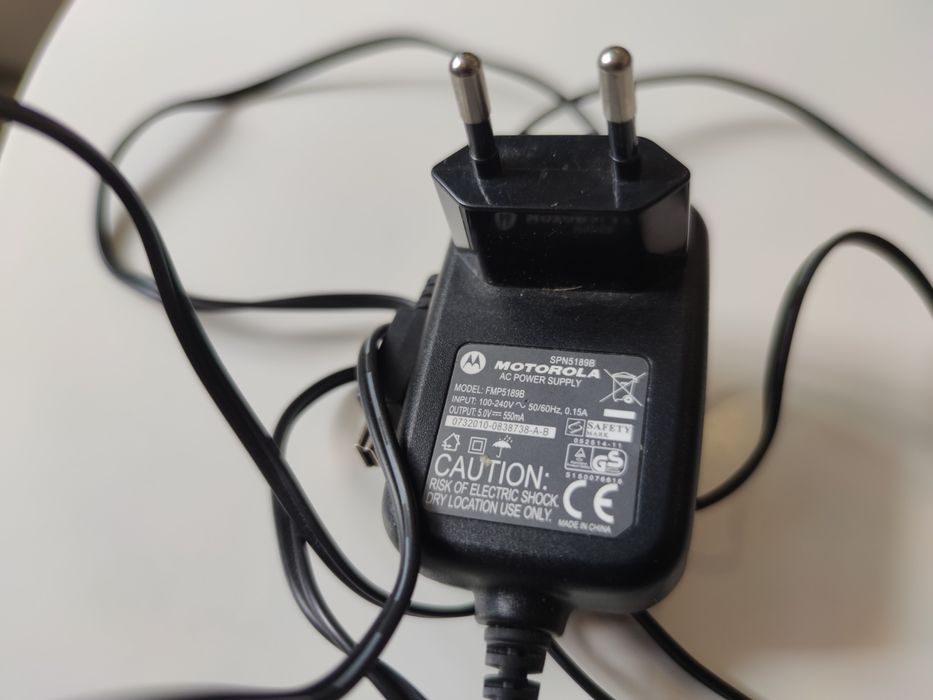 Oryginał ładowarka zasilacz Motorola SPN5189B mini USB Retro GSM