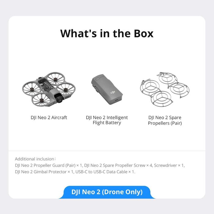DJI Neo 2 (Drone Only) | SELADO | 3 ANOS DE GARANTIA