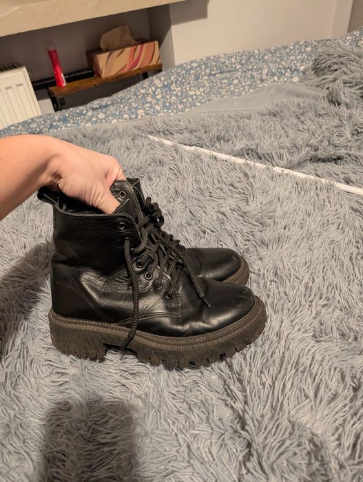 Buty zimowe skórzane 36 r