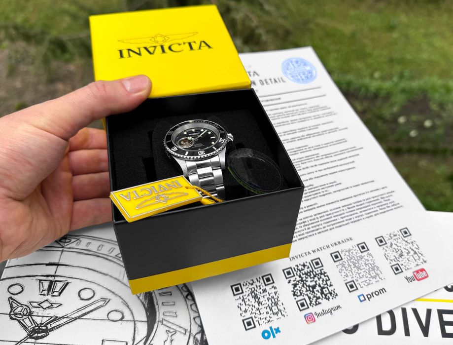 Годинник Invicta 20433 Pro Diver Automatic 40 мм. Open Heart. 200 MT.