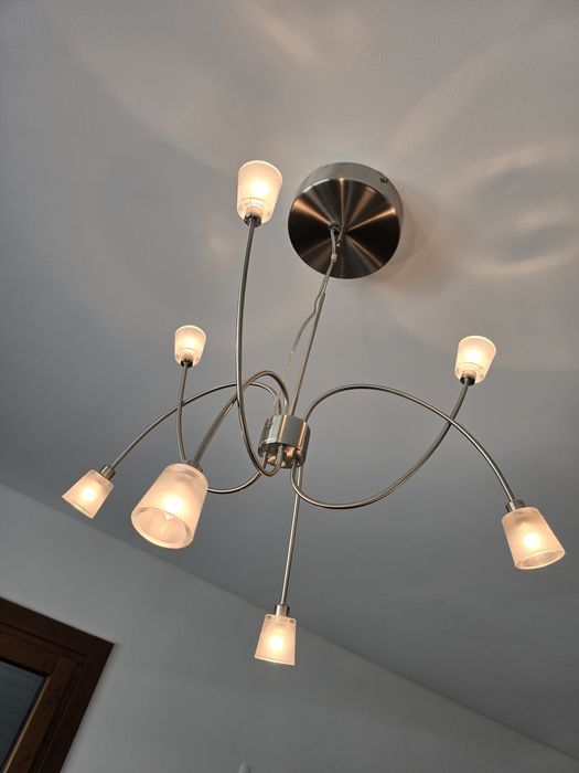 Conjunto de 2 Candeeiros de teto inox Ikea