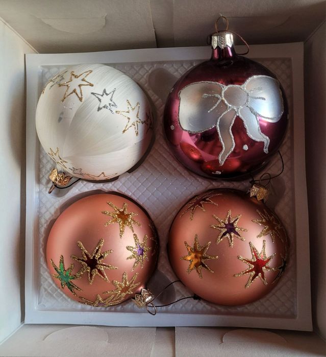 Ёлочные Новогодние игрушки СССР стеклянные Шары