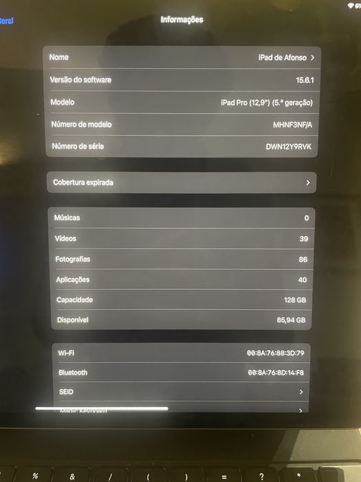 iPad Pro 11 Wi-Fi 128GB - 5ª Geração - Apple M1