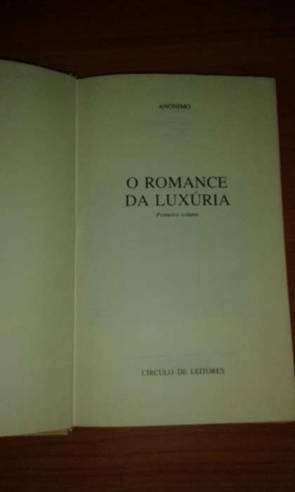 Livros Romance da Luxúria e Memoria de um Dom Juan