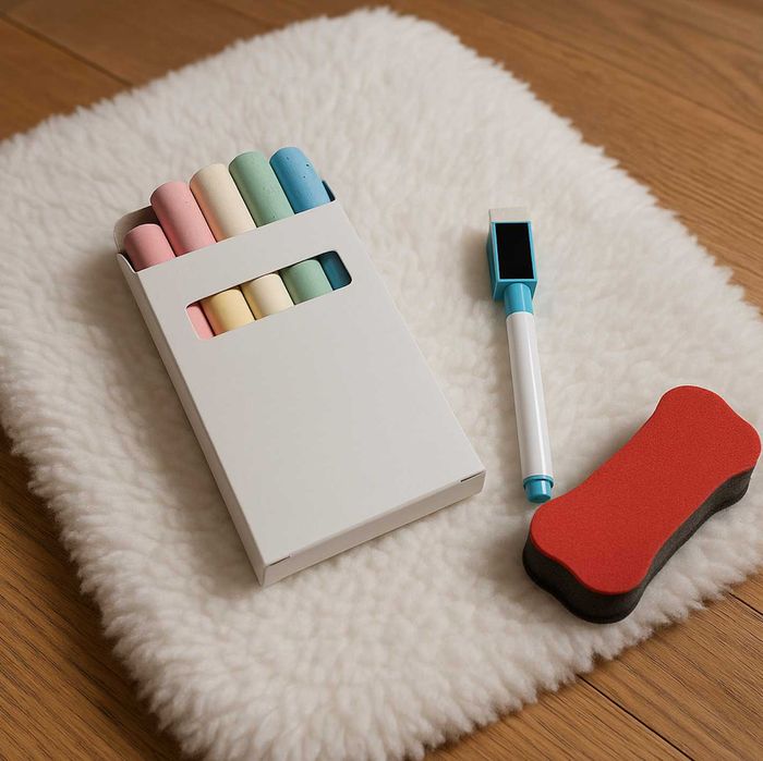 Mocna Dwustronna Tablica Kredowa Magnetyczna Dla Dzieci + Gratisy