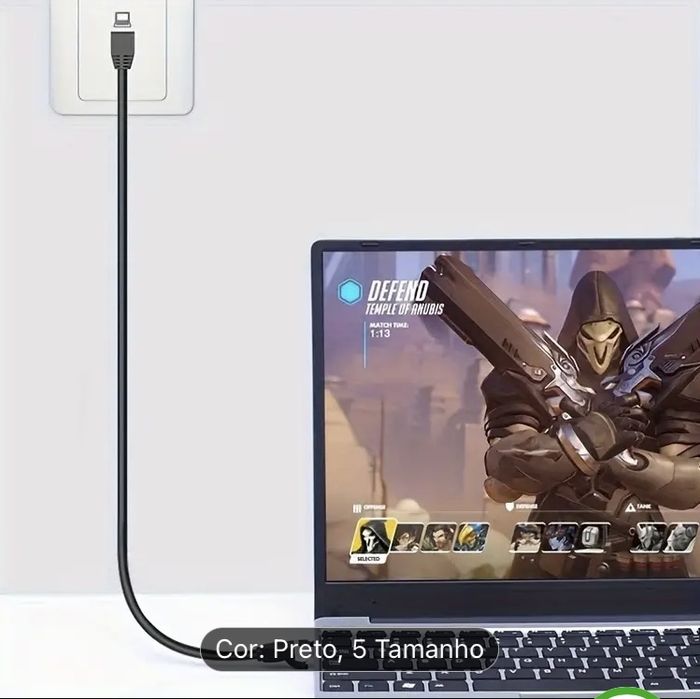 Cabo de rede Ethernet Cat 6