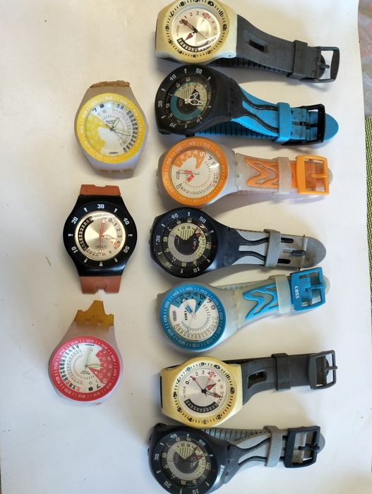 Lote de relógios tipo Swatch