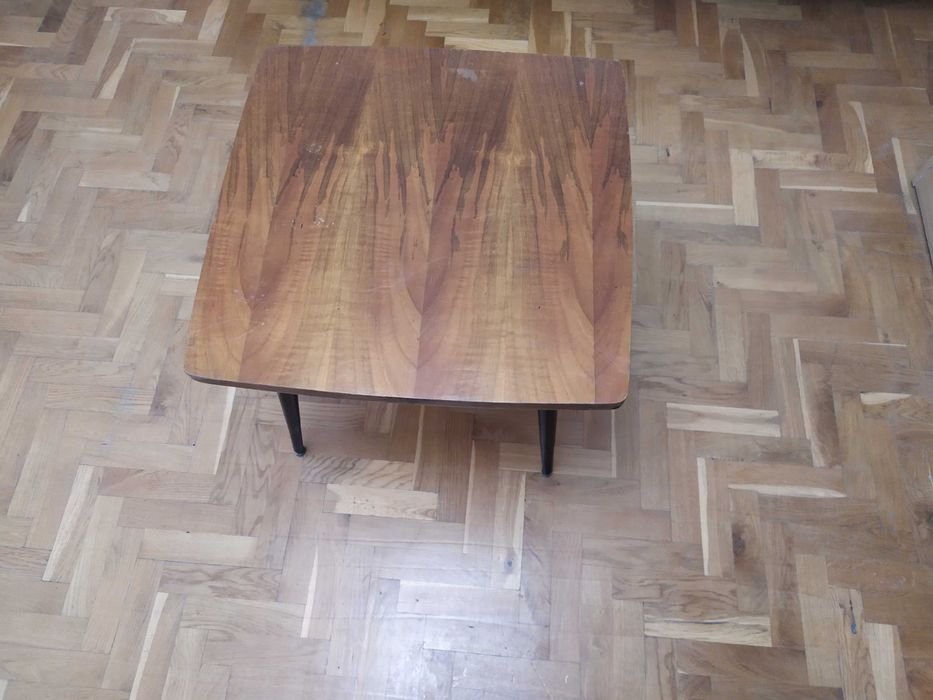 Stolik kawowy patyczak PRL, rzadki model - Bydgoskie Fabryki Mebli