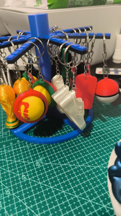 Chaveiros variados impressos em 3D