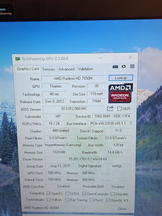 Ноутбук HP4540s 8/256 gb