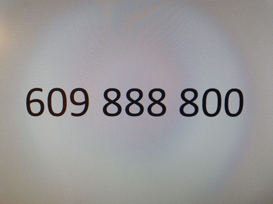 Platynowy złoty numer telefonu Orange 609.888.800