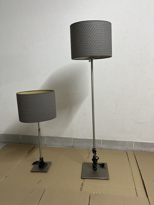 Conjunto Candeeiros Modernos – Pé Alto + Mesa