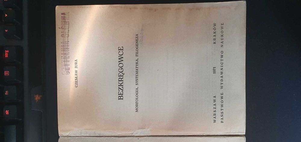 Bezkręgowce morfologia, systematyka, filogeneza Czesław Jura