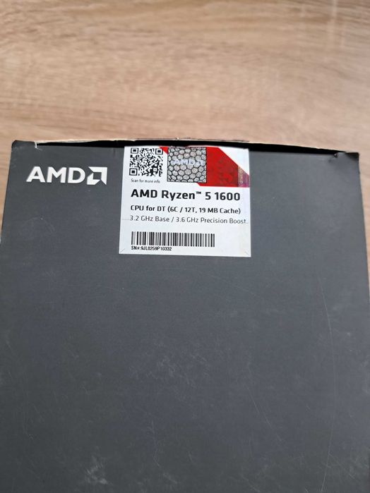 Procesor AMD Ryzen 5 1600af BOX + chłodzenie CPU AM4 3.6GHz 19MB 6C