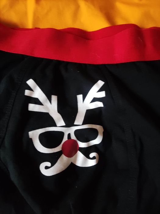 Bokserki majtki męskie motyw Świąteczny rozmiar M