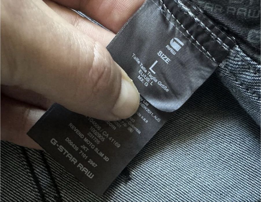 Мужская куртка G-Star Raw Revend M oto  3D Slim (L)